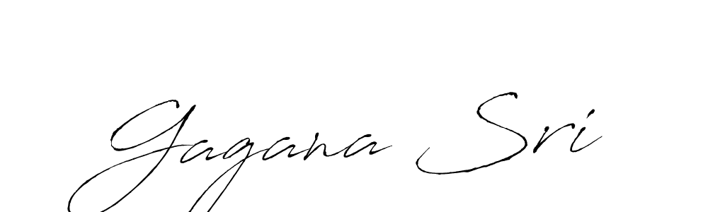 Use a signature maker to create a handwritten signature online. With this signature software, you can design (Antro_Vectra) your own signature for name Gagana Sri. Gagana Sri signature style 6 images and pictures png