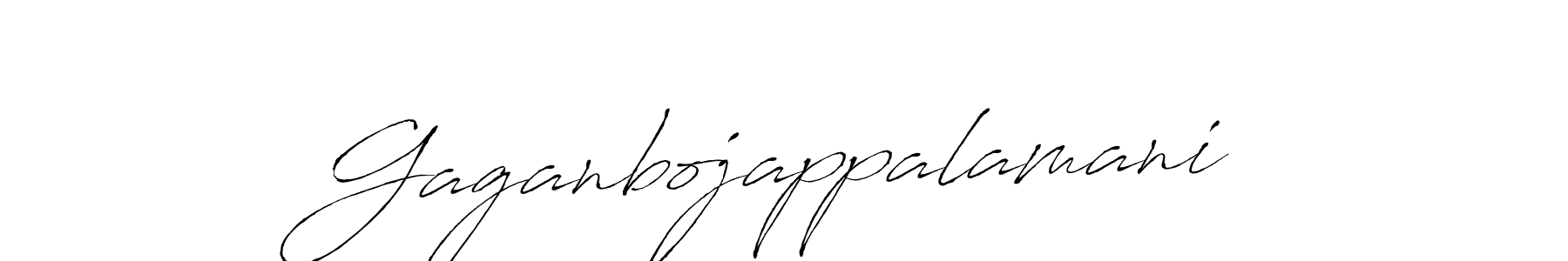 How to make Gaganbojappalamani name signature. Use Antro_Vectra style for creating short signs online. This is the latest handwritten sign. Gaganbojappalamani signature style 6 images and pictures png