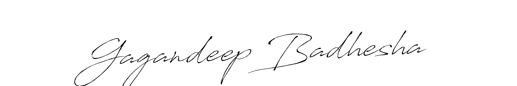 How to make Gagandeep Badhesha signature? Antro_Vectra is a professional autograph style. Create handwritten signature for Gagandeep Badhesha name. Gagandeep Badhesha signature style 6 images and pictures png