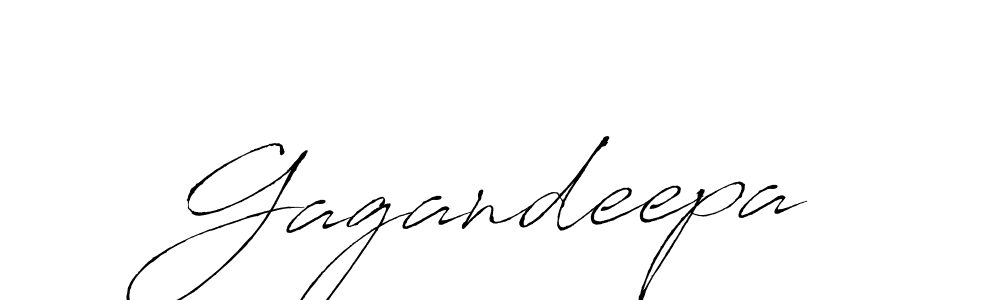 How to make Gagandeepa name signature. Use Antro_Vectra style for creating short signs online. This is the latest handwritten sign. Gagandeepa signature style 6 images and pictures png