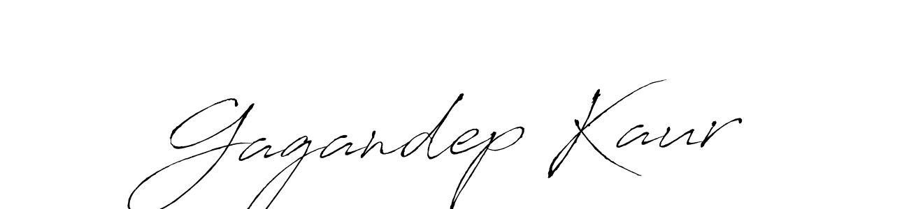 How to make Gagandep Kaur name signature. Use Antro_Vectra style for creating short signs online. This is the latest handwritten sign. Gagandep Kaur signature style 6 images and pictures png
