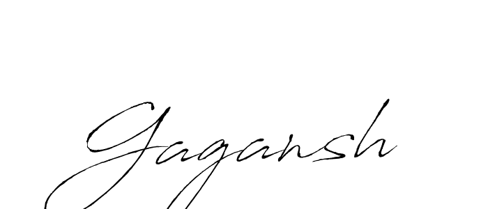 Gagansh stylish signature style. Best Handwritten Sign (Antro_Vectra) for my name. Handwritten Signature Collection Ideas for my name Gagansh. Gagansh signature style 6 images and pictures png