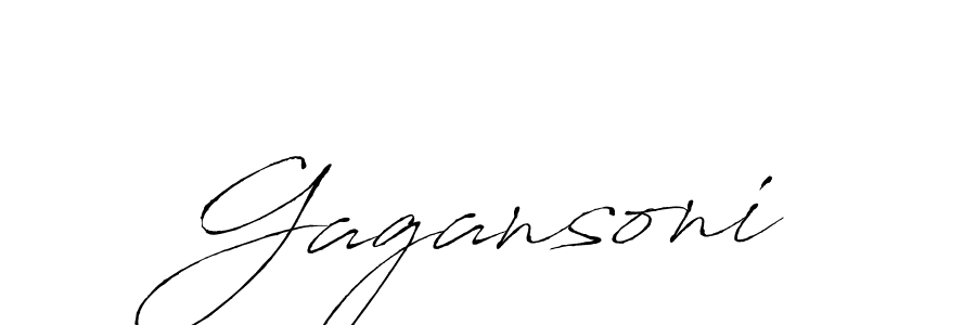 Make a beautiful signature design for name Gagansoni. Use this online signature maker to create a handwritten signature for free. Gagansoni signature style 6 images and pictures png