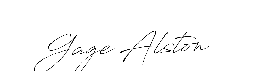 Design your own signature with our free online signature maker. With this signature software, you can create a handwritten (Antro_Vectra) signature for name Gage Alston. Gage Alston signature style 6 images and pictures png
