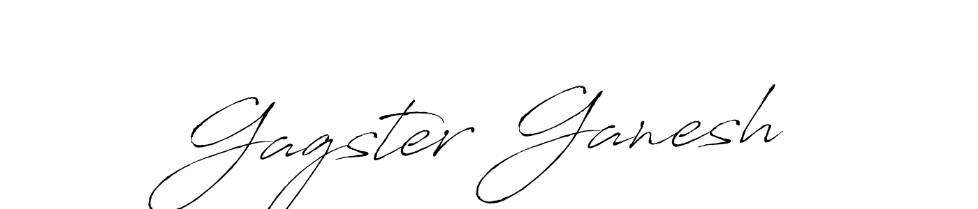 You should practise on your own different ways (Antro_Vectra) to write your name (Gagster Ganesh) in signature. don't let someone else do it for you. Gagster Ganesh signature style 6 images and pictures png