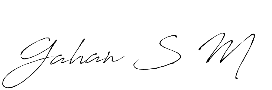 How to Draw Gahan S M signature style? Antro_Vectra is a latest design signature styles for name Gahan S M. Gahan S M signature style 6 images and pictures png