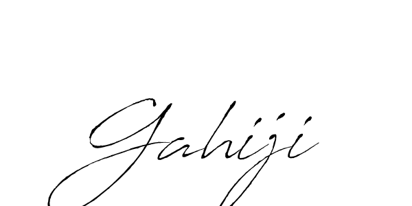 Also we have Gahiji name is the best signature style. Create professional handwritten signature collection using Antro_Vectra autograph style. Gahiji signature style 6 images and pictures png