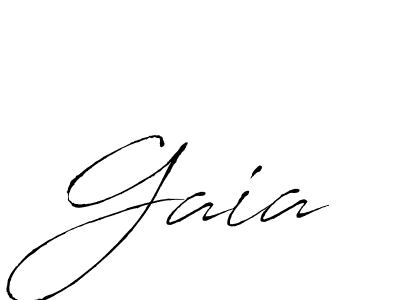 Gaia stylish signature style. Best Handwritten Sign (Antro_Vectra) for my name. Handwritten Signature Collection Ideas for my name Gaia. Gaia signature style 6 images and pictures png