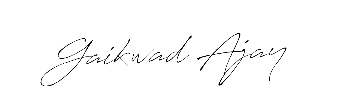 Make a beautiful signature design for name Gaikwad Ajay. With this signature (Antro_Vectra) style, you can create a handwritten signature for free. Gaikwad Ajay signature style 6 images and pictures png
