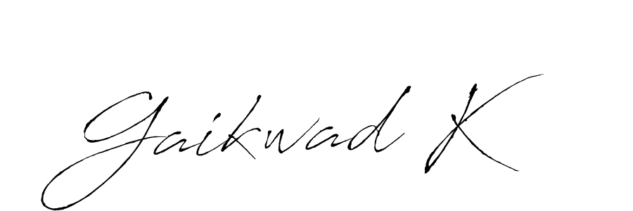 Make a beautiful signature design for name Gaikwad K. With this signature (Antro_Vectra) style, you can create a handwritten signature for free. Gaikwad K signature style 6 images and pictures png