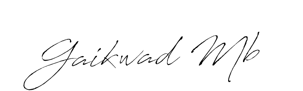 How to make Gaikwad Mb signature? Antro_Vectra is a professional autograph style. Create handwritten signature for Gaikwad Mb name. Gaikwad Mb signature style 6 images and pictures png