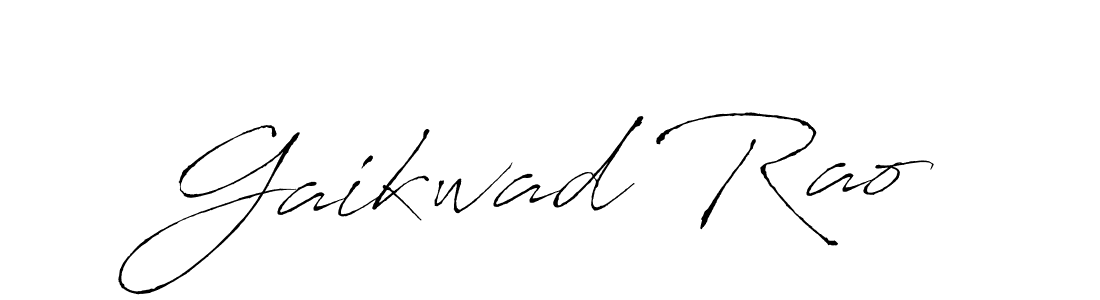 Make a beautiful signature design for name Gaikwad Rao. With this signature (Antro_Vectra) style, you can create a handwritten signature for free. Gaikwad Rao signature style 6 images and pictures png