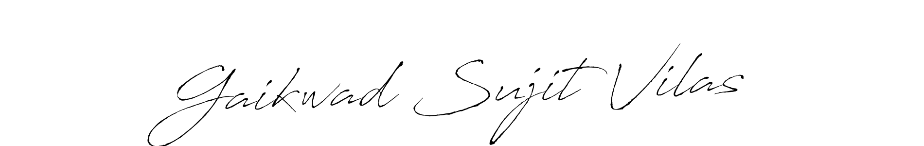 Design your own signature with our free online signature maker. With this signature software, you can create a handwritten (Antro_Vectra) signature for name Gaikwad Sujit Vilas. Gaikwad Sujit Vilas signature style 6 images and pictures png
