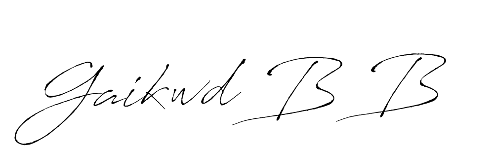 How to make Gaikwd B B name signature. Use Antro_Vectra style for creating short signs online. This is the latest handwritten sign. Gaikwd B B signature style 6 images and pictures png