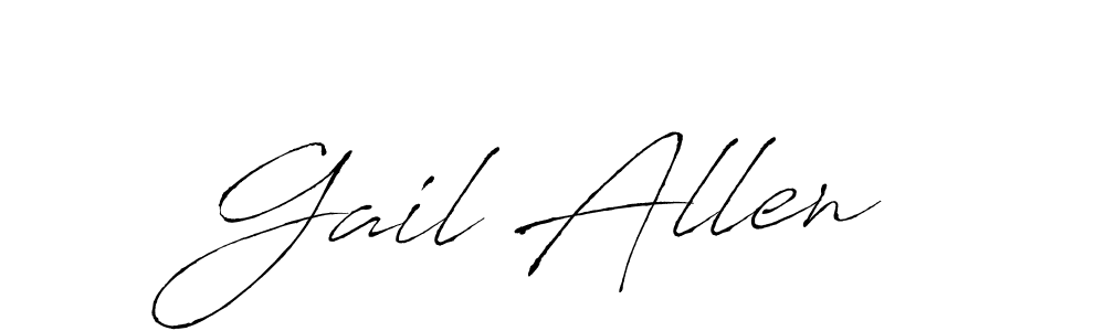 Design your own signature with our free online signature maker. With this signature software, you can create a handwritten (Antro_Vectra) signature for name Gail Allen. Gail Allen signature style 6 images and pictures png