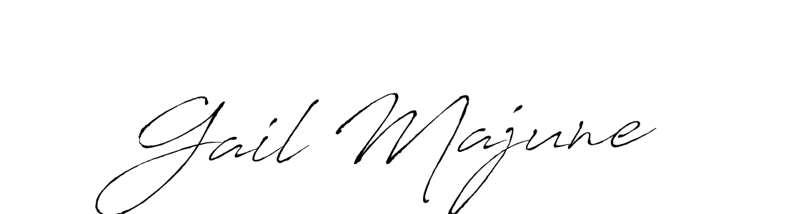 How to make Gail Majune name signature. Use Antro_Vectra style for creating short signs online. This is the latest handwritten sign. Gail Majune signature style 6 images and pictures png