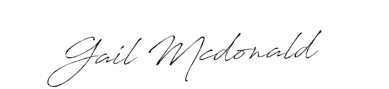 Make a beautiful signature design for name Gail Mcdonald. With this signature (Antro_Vectra) style, you can create a handwritten signature for free. Gail Mcdonald signature style 6 images and pictures png