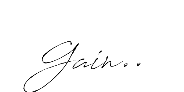 Create a beautiful signature design for name Gain... With this signature (Antro_Vectra) fonts, you can make a handwritten signature for free. Gain.. signature style 6 images and pictures png