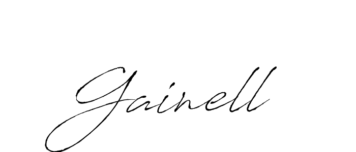 Design your own signature with our free online signature maker. With this signature software, you can create a handwritten (Antro_Vectra) signature for name Gainell. Gainell signature style 6 images and pictures png