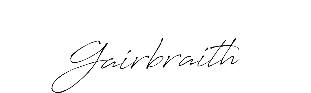 Make a beautiful signature design for name Gairbraith. With this signature (Antro_Vectra) style, you can create a handwritten signature for free. Gairbraith signature style 6 images and pictures png