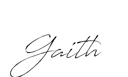 How to make Gaith name signature. Use Antro_Vectra style for creating short signs online. This is the latest handwritten sign. Gaith signature style 6 images and pictures png