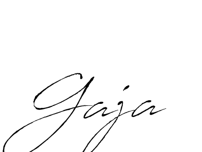 Gaja stylish signature style. Best Handwritten Sign (Antro_Vectra) for my name. Handwritten Signature Collection Ideas for my name Gaja. Gaja signature style 6 images and pictures png