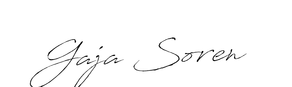 Make a beautiful signature design for name Gaja Soren. With this signature (Antro_Vectra) style, you can create a handwritten signature for free. Gaja Soren signature style 6 images and pictures png