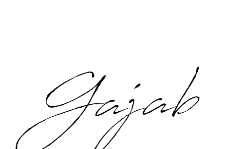 Antro_Vectra is a professional signature style that is perfect for those who want to add a touch of class to their signature. It is also a great choice for those who want to make their signature more unique. Get Gajab name to fancy signature for free. Gajab signature style 6 images and pictures png