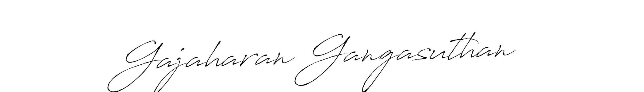 Make a beautiful signature design for name Gajaharan Gangasuthan. With this signature (Antro_Vectra) style, you can create a handwritten signature for free. Gajaharan Gangasuthan signature style 6 images and pictures png