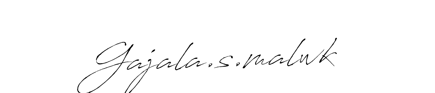 Make a beautiful signature design for name Gajala.s.malwk. With this signature (Antro_Vectra) style, you can create a handwritten signature for free. Gajala.s.malwk signature style 6 images and pictures png