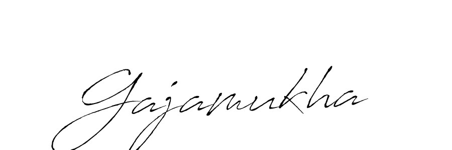 Create a beautiful signature design for name Gajamukha. With this signature (Antro_Vectra) fonts, you can make a handwritten signature for free. Gajamukha signature style 6 images and pictures png