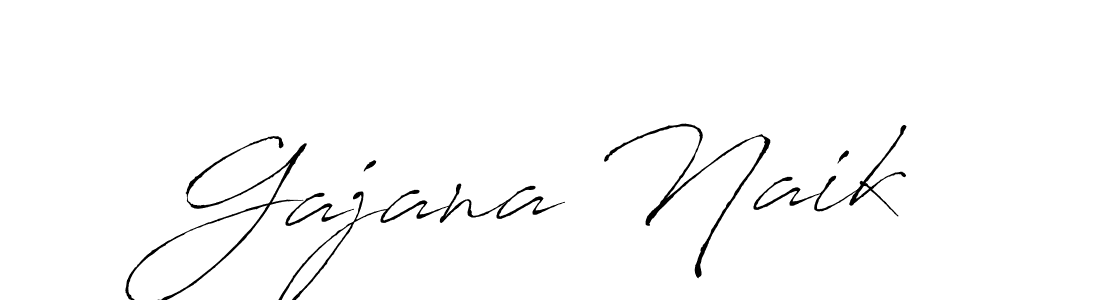 Gajana Naik stylish signature style. Best Handwritten Sign (Antro_Vectra) for my name. Handwritten Signature Collection Ideas for my name Gajana Naik. Gajana Naik signature style 6 images and pictures png