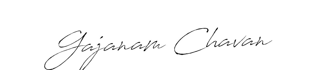 Create a beautiful signature design for name Gajanam Chavan. With this signature (Antro_Vectra) fonts, you can make a handwritten signature for free. Gajanam Chavan signature style 6 images and pictures png