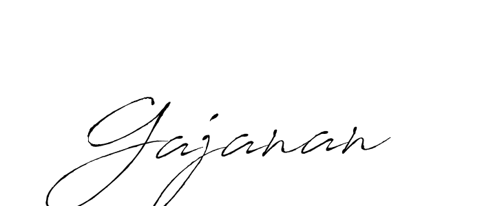 Use a signature maker to create a handwritten signature online. With this signature software, you can design (Antro_Vectra) your own signature for name Gajanan. Gajanan signature style 6 images and pictures png