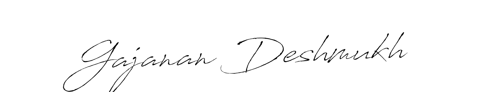 Also we have Gajanan Deshmukh name is the best signature style. Create professional handwritten signature collection using Antro_Vectra autograph style. Gajanan Deshmukh signature style 6 images and pictures png