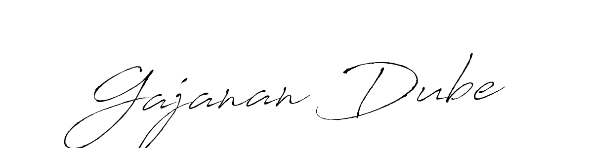 Create a beautiful signature design for name Gajanan Dube. With this signature (Antro_Vectra) fonts, you can make a handwritten signature for free. Gajanan Dube signature style 6 images and pictures png