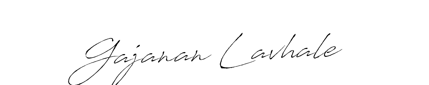 Make a beautiful signature design for name Gajanan Lavhale. With this signature (Antro_Vectra) style, you can create a handwritten signature for free. Gajanan Lavhale signature style 6 images and pictures png