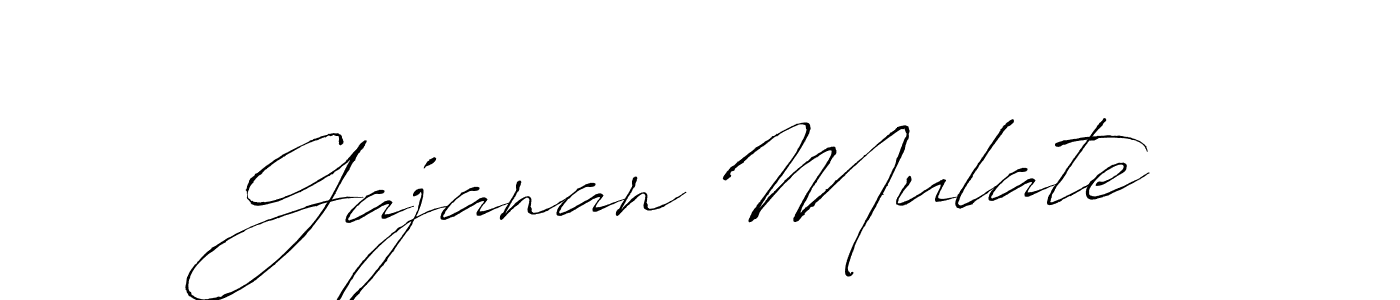 Also we have Gajanan Mulate name is the best signature style. Create professional handwritten signature collection using Antro_Vectra autograph style. Gajanan Mulate signature style 6 images and pictures png