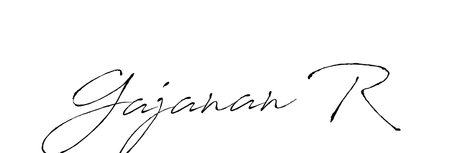 Also we have Gajanan R name is the best signature style. Create professional handwritten signature collection using Antro_Vectra autograph style. Gajanan R signature style 6 images and pictures png