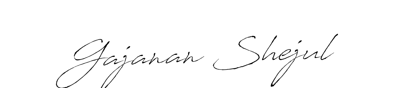 if you are searching for the best signature style for your name Gajanan Shejul. so please give up your signature search. here we have designed multiple signature styles  using Antro_Vectra. Gajanan Shejul signature style 6 images and pictures png