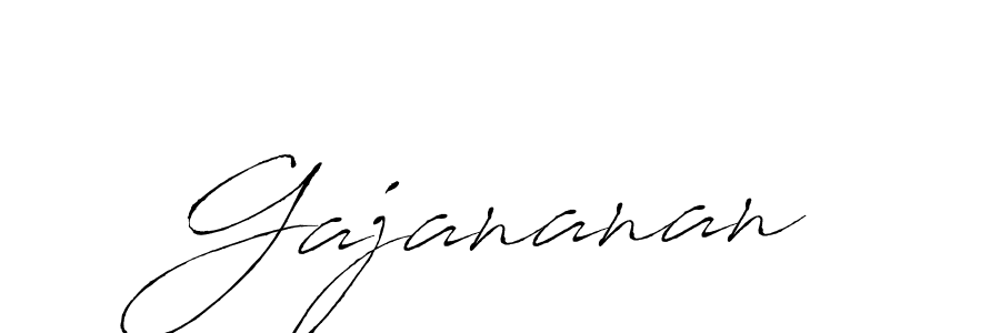 How to make Gajananan signature? Antro_Vectra is a professional autograph style. Create handwritten signature for Gajananan name. Gajananan signature style 6 images and pictures png