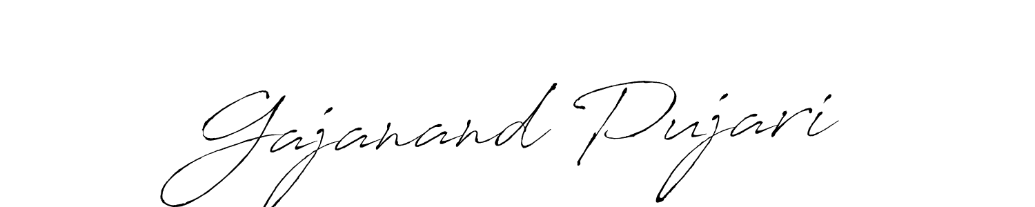 Antro_Vectra is a professional signature style that is perfect for those who want to add a touch of class to their signature. It is also a great choice for those who want to make their signature more unique. Get Gajanand Pujari name to fancy signature for free. Gajanand Pujari signature style 6 images and pictures png