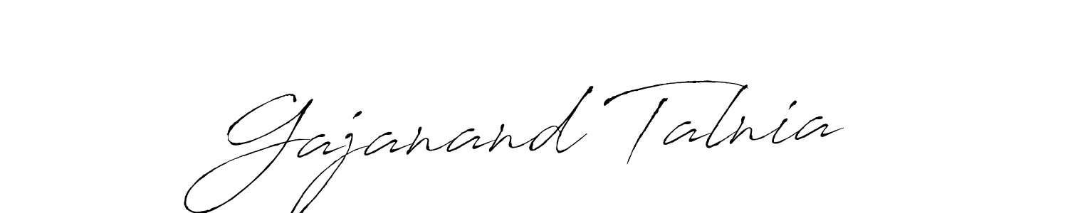 This is the best signature style for the Gajanand Talnia name. Also you like these signature font (Antro_Vectra). Mix name signature. Gajanand Talnia signature style 6 images and pictures png