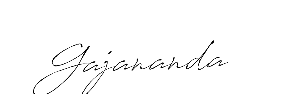 Gajananda stylish signature style. Best Handwritten Sign (Antro_Vectra) for my name. Handwritten Signature Collection Ideas for my name Gajananda. Gajananda signature style 6 images and pictures png