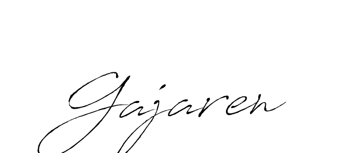 Make a beautiful signature design for name Gajaren. With this signature (Antro_Vectra) style, you can create a handwritten signature for free. Gajaren signature style 6 images and pictures png