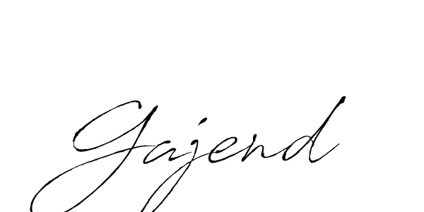 How to make Gajend name signature. Use Antro_Vectra style for creating short signs online. This is the latest handwritten sign. Gajend signature style 6 images and pictures png