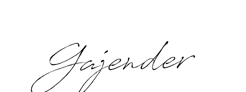 Gajender stylish signature style. Best Handwritten Sign (Antro_Vectra) for my name. Handwritten Signature Collection Ideas for my name Gajender. Gajender signature style 6 images and pictures png