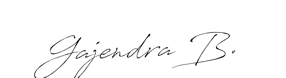 Design your own signature with our free online signature maker. With this signature software, you can create a handwritten (Antro_Vectra) signature for name Gajendra B.. Gajendra B. signature style 6 images and pictures png