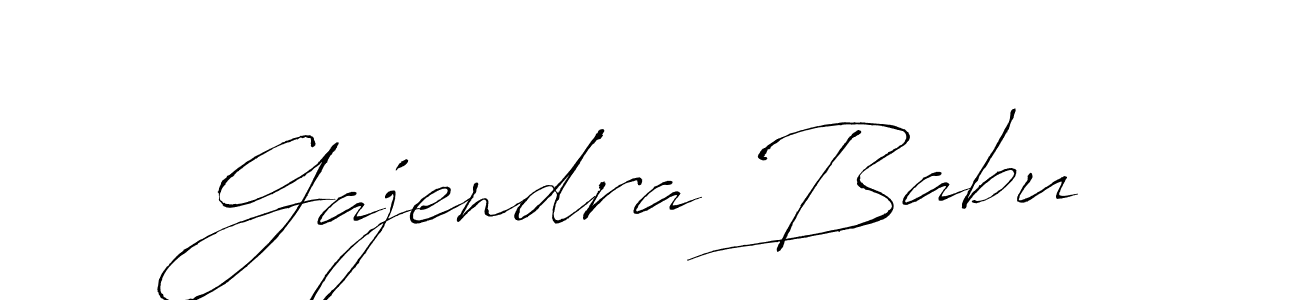 Design your own signature with our free online signature maker. With this signature software, you can create a handwritten (Antro_Vectra) signature for name Gajendra Babu. Gajendra Babu signature style 6 images and pictures png