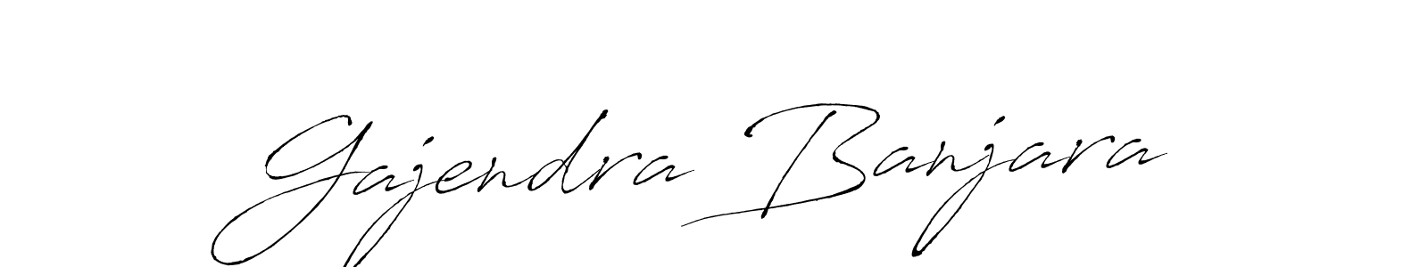 Design your own signature with our free online signature maker. With this signature software, you can create a handwritten (Antro_Vectra) signature for name Gajendra Banjara. Gajendra Banjara signature style 6 images and pictures png